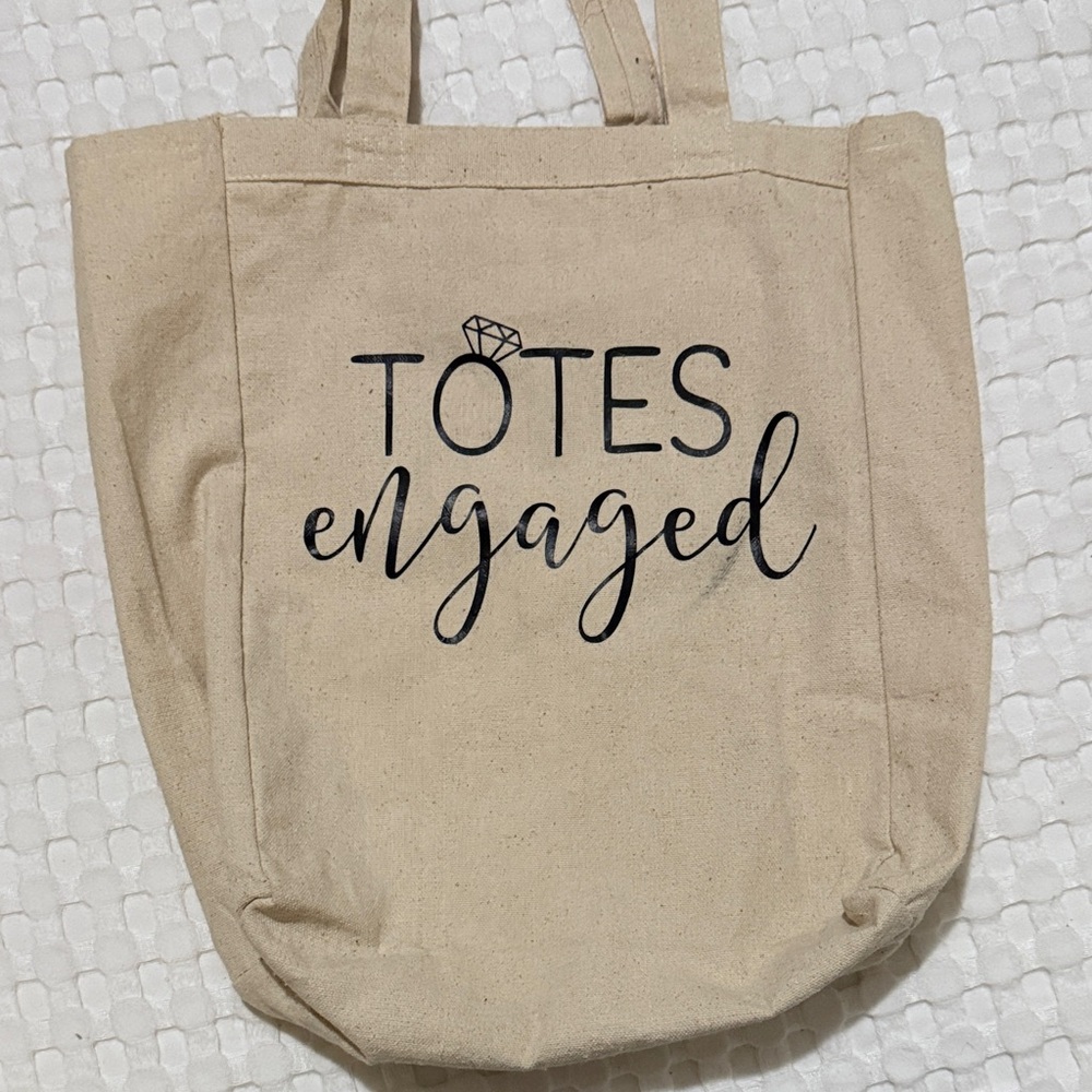 Engaged Canvas Tote Bag